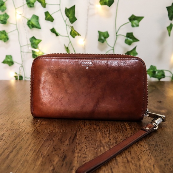 Fossil Leather Wallet - Cognac - Picture 2 of 4